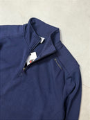 QUARTER ZIP CHAMPION MINI SCRIPT LOGO (azul marinho)