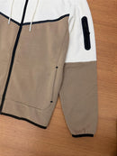CONJUNTO MOLETOM TECH (creme/marrom)