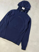 TECH HODDIE CHAMPION MINI SCRIPT LOGO (azul marinho)