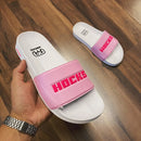 Chinelo hocks white/pink
